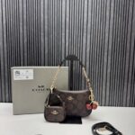 Coatch Teri Coffee Combo Crossbody Bag With Original Box Packaging