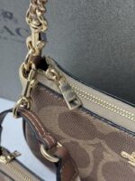 Coatch Teri Apricot Brown Combo Crossbody Bag With Original Box Packaging - Image 3