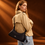 Coaach Ella Premium Shoulder Bag With OG Box & Dust Bag (Black - 1224)