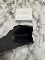 Coatch Noir Stripe Mini Zipper Wallet With Box (AAA60017) (Coffee) - Image 3