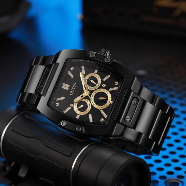 6acdf8d81ca8d0.jpg Guess Rectangle Analog Men - Image 1