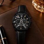 Tag Heuee_r Carrera Paris EiffelTower Leather Full Black