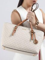 Micheal kors Quinn large top zip tote bag with dust cover 1061