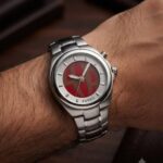 Fosil Digital Round Red-White Dial
