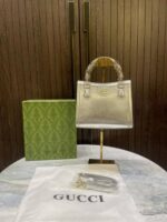 Gucc Diana mini tote bag with box premium quality 858 - Image 2