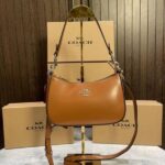 coac teri silver edition leather material shoulder bag with box 959