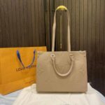 louiis vuitton onthego mm monogram empreinte giant with carry bag & dust cover 969