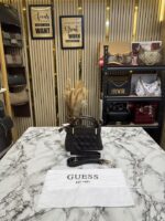 GUESS Coffee Signature Mini Satchel Bag With Dust Bag - Image 2