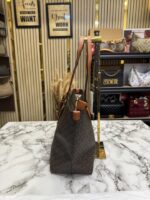 Micheal Kors Jet Set Travel Signature Logo Tote Bag With Dust Bag (Coffee Brown) M11 - Image 2