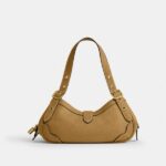 Coacch Drifter Shoulder Bag 31 Apricot With OG Box Dust Cover CFM45 Apricot - Image 4