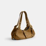 Coacch Drifter Shoulder Bag 31 Apricot With OG Box Dust Cover CFM45 Apricot - Image 3