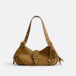 Coacch Drifter Shoulder Bag 31 Apricot With OG Box Dust Cover CFM45 Apricot - Image 2