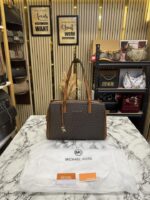 Micheal Kors Signature Logo Shoulder Bag With Dust Bag (Coffee Brown) M03