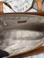 Micheal Kors Signature Logo Shoulder Bag With Dust Bag (Biege Brown) M03 - Image 3
