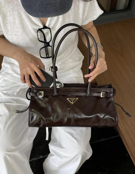 6ace15ec708b10.jpeg Pradda CB Bonnie Medium Long Handle Bag With Original DustCover & CarryBag - Image 1