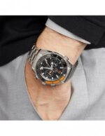 OMEGG_A Seamaster Planet Ocean 600M Co-Axial Chronograph plan silver Black Orange. - Image 4