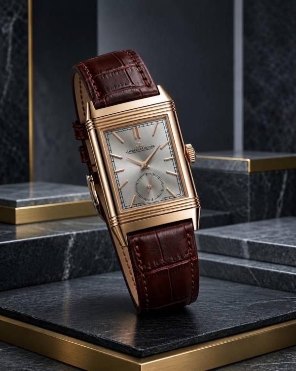 6ace4209f18be0.jpg Jaegar-Le Coultre Reverso Tribute Duoface Small Seconds brown copper gray - Image 1