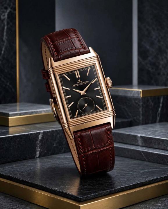 6ace463c8e7600.jpg Jaegar-Le Coultre Reverso Tribute Duoface Small Seconds brown copper black - Image 1