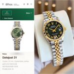 Rollex Datejust 31 2Ton Green Roman - Image 4