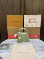 loui vuitton capucines bb with duty free bill and double box 939 - Image 2