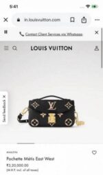 Luois vuton metis pochette East West with box 664