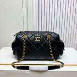 CHENNEL BOWLING QUILTED HANDBAG WITH BOX 5157