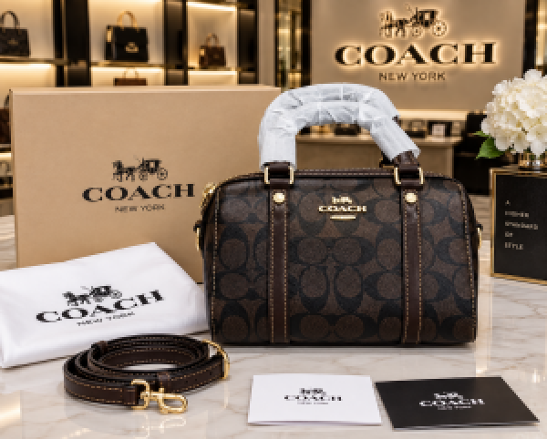 6aceaadb2c95c0.png Coac rowan speedy mini Duffle bag with box 6749 - Image 1