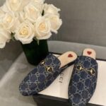 Gucc Denim Mules G Slides With Original Box CarryBag 5190