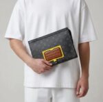 luois vuton Premium Monogram Paris Hand Carry Pouch 6766 - Image 3