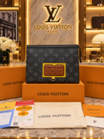 luois vuton Premium Monogram Paris Hand Carry Pouch 6766 - Image 2