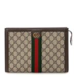 Guchi Premium Monogram Paris Hand Carry Pouch with box 6768 - Image 4