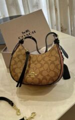 Coac kleo hobo bag in signature canvas bag with box 5675