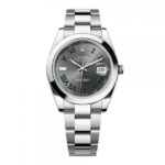 Rollex DateJust Automatic Premium FST Oyster Silver Grey Dial AT468 - Image 3