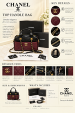 CHANEEL WINE PREMIUM BAG WITH OG BOX PACKING