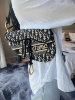 Christian dio womens bags crossbody bag saddle bag with original box 622 - Image 2
