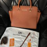 micheal kors Handbag Selma satchel with extra sling belt and dust cover 803