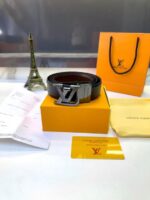 luois vuton Grey Glossy Belt Premium Quality  Fa 1688 - Image 2