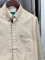 Lacost Beige Premium Oxford Shirt Store Article(1582) - Image 3