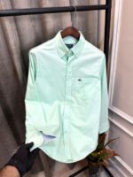 Lacost Sea Green Premium Oxford Shirt Store Article(1583) - Image 4