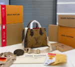 luois vuton LV On The Go PM With OG Box & Dust Bag Coin Pouch lv khaki box 843 - Image 2
