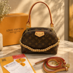 Louiis Vuitton Be Alma bag in Monogram Canvas Dual Tone Top Handle With OG Box Dust Cover & Carry Bag 60451 Yellow Skin Monogram