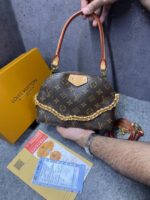 Louiis Vuitton Be Alma bag in Monogram Canvas Dual Tone Top Handle With OG Box Dust Cover & Carry Bag 60451 Yellow Skin Monogram - Image 4