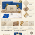 TORI BURCH WHITE MILLER MINI CROSSBODY BAG WITH OG BOX