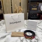 Ysl_yves_saint_laurent_logo_Premium_Ladies_Belt_With_Box_Dust_Bag_Includes_CarryBag_(Y40-RED)