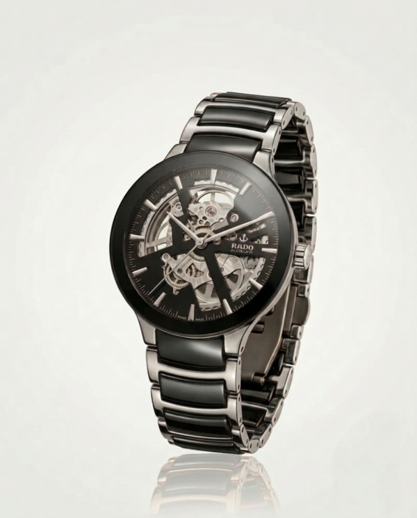 6acf798d040940.png Radd_o Centrix Automatic Open Heart black silver and black bazzle - Image 1