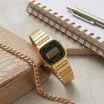 Casio Womens Vintage LA670 GOLD BLACK