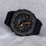 Casio g shock ga2100 black and orange