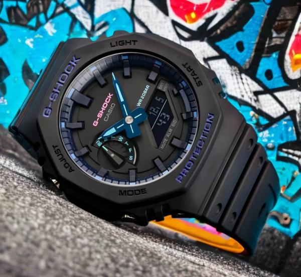 6acf7e04d9d250.jpg Casio g shock ga2100 Rainbow - Image 1