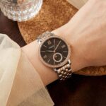 Fossii_l Jacqueline Sun Moon Multifunction 2Ton Rose Gold Black