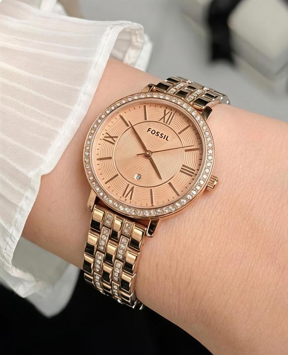6acf83941b5970.jpg Fossii_l Jacqueline Rose Gold Pink - Image 1